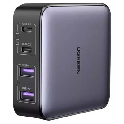 Мережевий Зарядний пристрій UGREEN CD327 Nexode 2U+2C 65W FC сір
