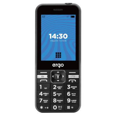 Мобільний телефон ERGO E281 Dual Sim (чорний)