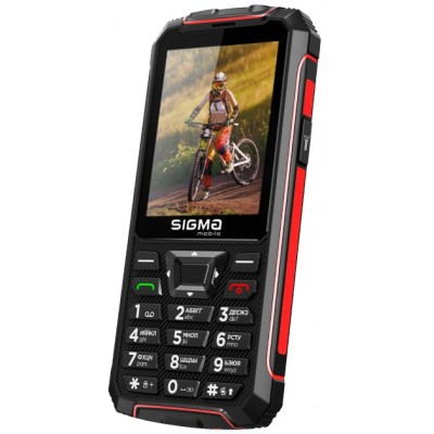 Телефон Sigma Mobile X-Treme PR68 Black/Red