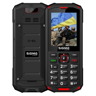 Телефон Sigma Mobile X-Treme PA68 Black/Red Телефон Sigma Mobile X-Treme PA68 Black/Red