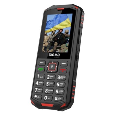 Телефон Sigma Mobile X-Treme PA68 Black/Red Телефон Sigma Mobile X-Treme PA68 Black/Red