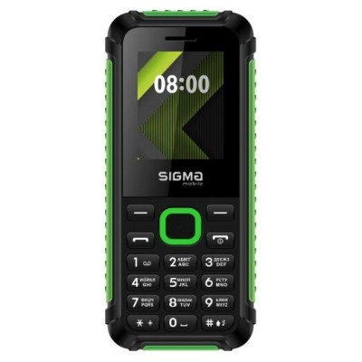 Телефон Sigma Mobile X-Style 18 Track Black/Green