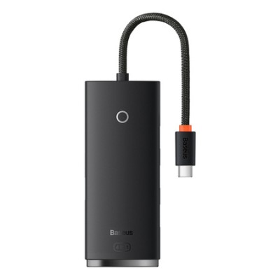 HUB Baseus Lite Series 4-in-1 Black (USB-A To USB 3.0*4) (0.25m) (WKQX030001)
