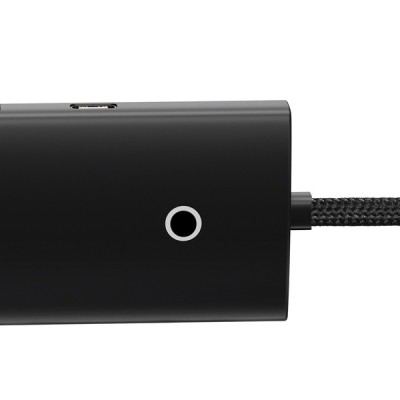 HUB Baseus Lite Series 4-in-1 Black (USB-A To USB 3.0*4) (0.25m) (WKQX030001)