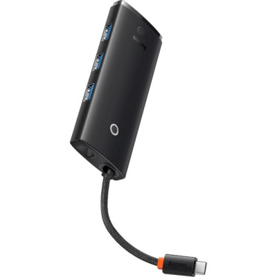 USB-Hub Baseus Lite Series 5-Port Type-C HUB Docking Station (Type-C To HDMI+USB3.0*3+PD) Black WKQX040001
