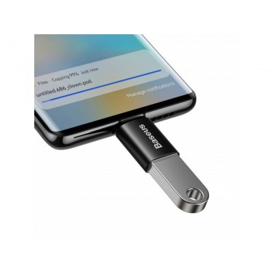 Адаптер Baseus Ingenuity Series Mini OTG Adaptor Type-C To USB-A 3.1 (ZJJQ000001) Black
