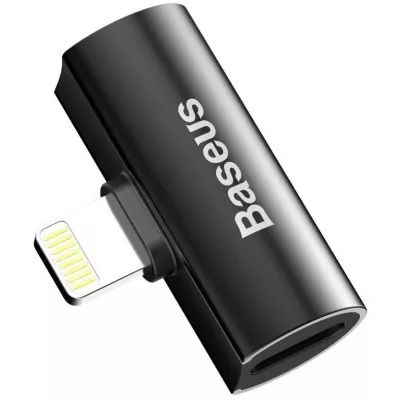 Адаптер Baseus iP Male To Dual IP Female Adapter L46 (CAL46-01) Black