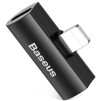 Адаптер Baseus iP Male To Dual IP Female Adapter L46 (CAL46-01) Black