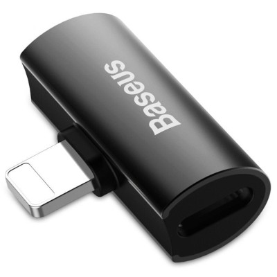 Адаптер Baseus iP Male To Dual IP Female Adapter L46 (CAL46-01) Black
