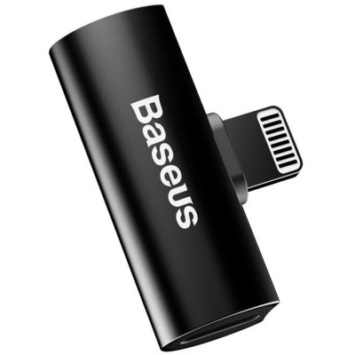 Адаптер Baseus iP Male To Dual IP Female Adapter L46 (CAL46-01) Black