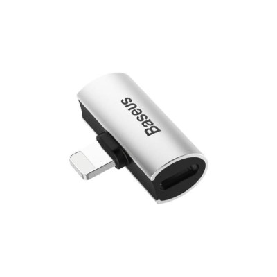 Адаптер Baseus iP Male To Dual IP Female Adapter L46 (CAL46-S1) Black/Silver Адаптер Baseus iP Male To Dual IP Female Adapter L46 (CAL46-S1) Black/Silver