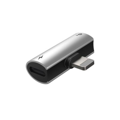 Адаптер Baseus iP Male To Dual IP Female Adapter L46 (CAL46-S1) Black/Silver Адаптер Baseus iP Male To Dual IP Female Adapter L46 (CAL46-S1) Black/Silver