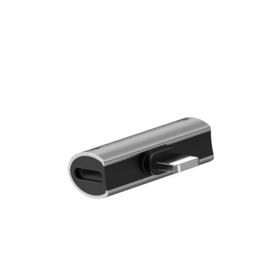 Адаптер Baseus iP Male To Dual IP Female Adapter L46 (CAL46-S1) Black/Silver Адаптер Baseus iP Male To Dual IP Female Adapter L46 (CAL46-S1) Black/Silver