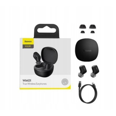 Бездротові Навушники Baseus Encok WM01 TWS (NGTW240001) Black