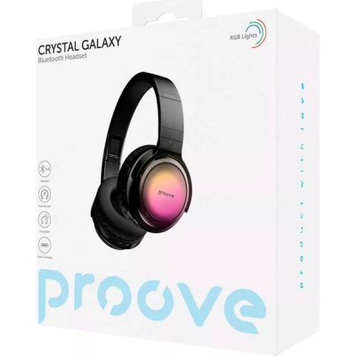 Бездротові навушники Proove Crystal Galaxy (HPCG00010001) Transparent Black Бездротові навушники Proove Crystal Galaxy (HPCG00010001) Transparent Black