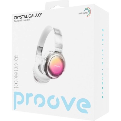 Бездротові навушники Proove Crystal Galaxy (HPCG00010002) Transparent White