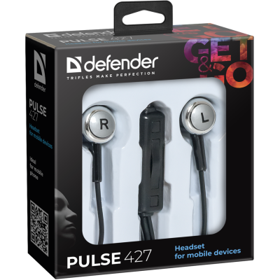 гарнітура DEFENDER Pulse 427 Black/Silver