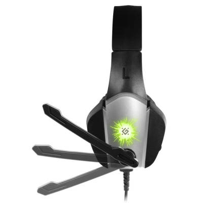 гарнітура DEFENDER X-Skull чорно-сіра, 2.1 м (64585)