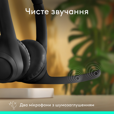 гарнітура LOGITECH Zone 300 Wireless Headset BT BLACK (981-001407)