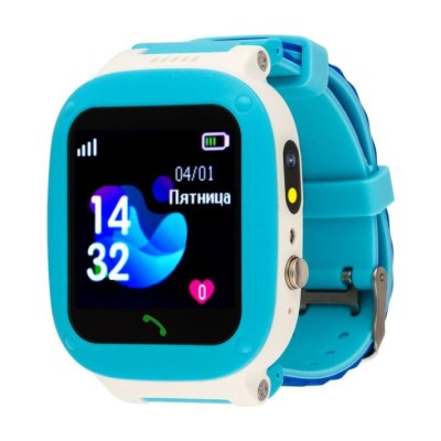 Дитячий смарт-годинник AmiGo GO004 Splashproof Camera+LED Blue