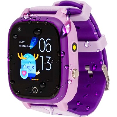 Дитячий смарт-годинник AmiGo GO005 4G WIFI Thermometer Purple