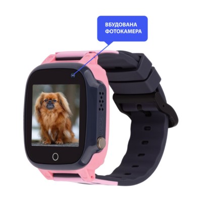 Дитячий смарт-годинник AmiGo GO008 MILKY GPS WIFI Pink