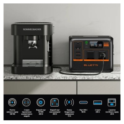 Зарядна станція Bluetti AC60P 600W/504WH Black/Orange