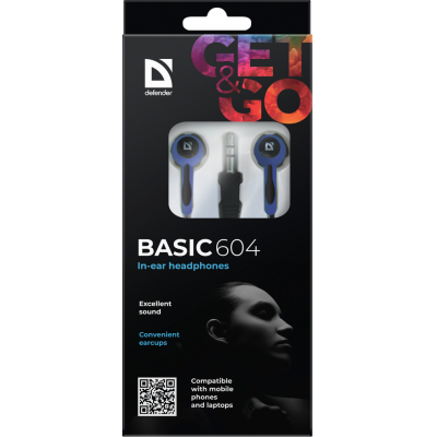 навушники DEFENDER Basic-604 Blue/Black