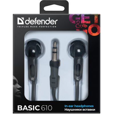 навушники DEFENDER Basic-610 black навушники DEFENDER Basic-610 black