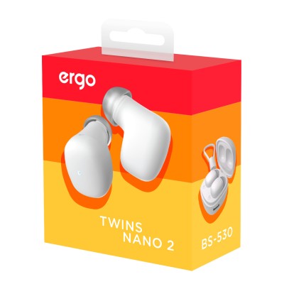 Навушники ERGO BS-530 Twins Nano 2 Білий Навушники ERGO BS-530 Twins Nano 2 Білий