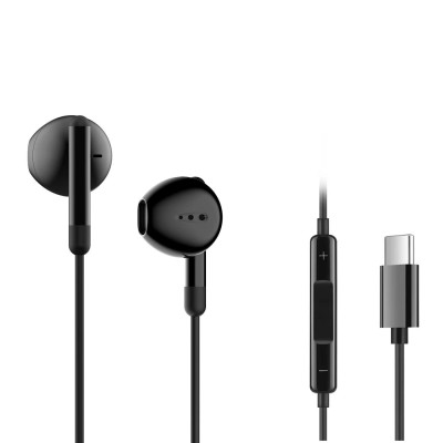 Навушники ERGO VM-730 Type-C Earphones Чорний Навушники ERGO VM-730 Type-C Earphones Чорний