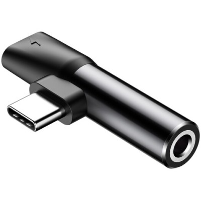 Перехідник Baseus L41 Type-C To Type-C + 3.5mm Black (CATL41-01)