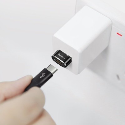Перехідник Baseus Type-C To USB (Black) (CAAOTG-01)