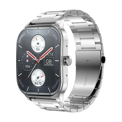 Смарт-годинник Amazfit Pop 3S Metal Silver (срібний)