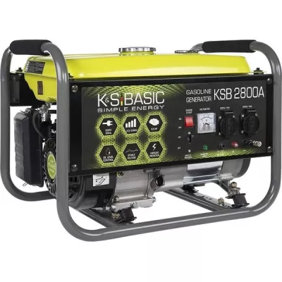 Генератор бензиновий Konner&Sohnen Basic KSB 2800A, 230В, 2.8кВт, ручний запуск, 36.2кг