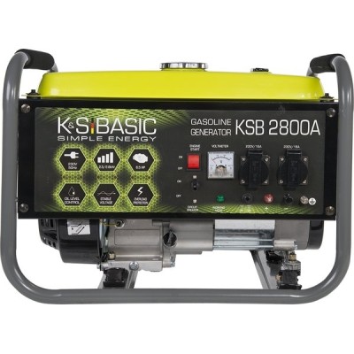 Генератор бензиновий Konner&Sohnen Basic KSB 2800A, 230В, 2.8кВт, ручний запуск, 36.2кг Генератор бензиновий Konner&Sohnen Basic KSB 2800A, 230В, 2.8кВт, ручний запуск, 36.2кг