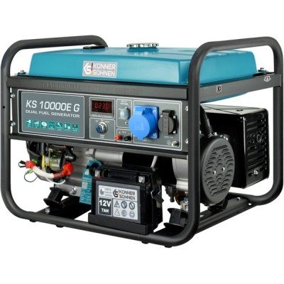 Генератор газобензиновий Konner&Sohnen KS 10000E G, 230В, 8.0кВт, електростартер, 87кг Генератор газобензиновий Konner&Sohnen KS 10000E G, 230В, 8.0кВт, електростартер, 87кг