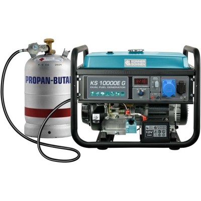 Генератор газобензиновий Konner&Sohnen KS 10000E G, 230В, 8.0кВт, електростартер, 87кг Генератор газобензиновий Konner&Sohnen KS 10000E G, 230В, 8.0кВт, електростартер, 87кг