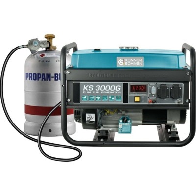 Генератор газобензиновий Konner&Sohnen KS 3000G, 230В, 3.0кВт, ручний запуск, 45.4кг Генератор газобензиновий Konner&Sohnen KS 3000G, 230В, 3.0кВт, ручний запуск, 45.4кг