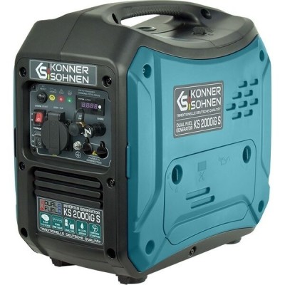 Генератор газобензиновий інверторний Konner&Sohnen KS 2000iG S, 230В, 2.0кВт, ручний запуск, 19кг Генератор газобензиновий інверторний Konner&Sohnen KS 2000iG S, 230В, 2.0кВт, ручний запуск, 19кг
