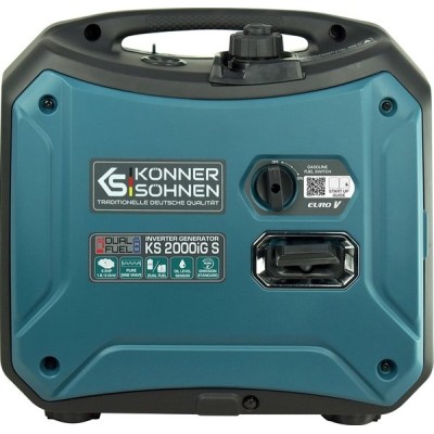 Генератор газобензиновий інверторний Konner&Sohnen KS 2000iG S, 230В, 2.0кВт, ручний запуск, 19кг Генератор газобензиновий інверторний Konner&Sohnen KS 2000iG S, 230В, 2.0кВт, ручний запуск, 19кг