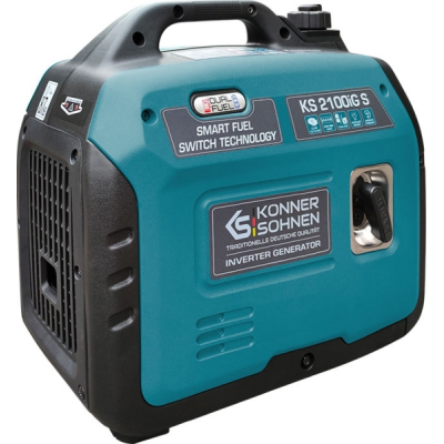 Генератор газобензиновий інверторний Konner&Sohnen KS 2100IGS, 230В, 2.0кВт, ручний стартер, 19кг