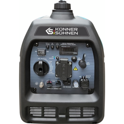 Генератор газобензиновий інверторний Konner&Sohnen KS 2100IGS, 230В, 2.0кВт, ручний стартер, 19кг