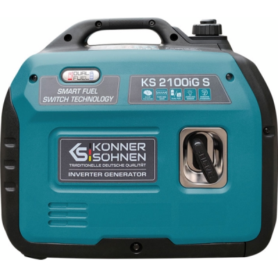 Генератор газобензиновий інверторний Konner&Sohnen KS 2100IGS, 230В, 2.0кВт, ручний стартер, 19кг