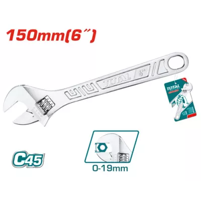 Ключ TOTAL THT101063 розвідний 150х19мм.