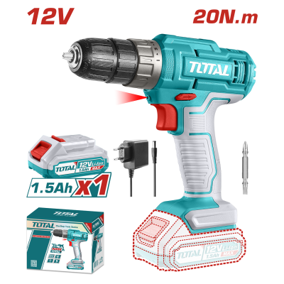 Шуруповерт TOTAL TDLI1218 12В, Li-Ion, 1ак. Шуруповерт TOTAL TDLI1218 12В, Li-Ion, 1ак.