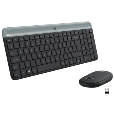 IT/наб LOGITECH MK470 Slim Wireless Combo, US, Graphite (920-009204)