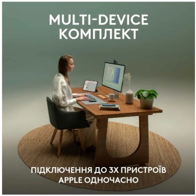 IT/наб LOGITECH Pebble 2 Combo for Mac - TONAL GRAPHITE - US INT'L - BT - MAC