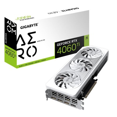 Відеокарта PCIE16 RTX4060TI 8GB GDDR6 GV-N406TAERO OC-8GD GIGABYTE