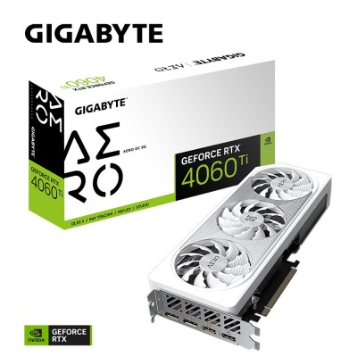 Відеокарта PCIE16 RTX4060TI 8GB GDDR6 GV-N406TAERO OC-8GD GIGABYTE